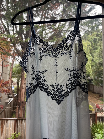 Wacoal babydoll negligee / Lace Slip Dress / CHEMISE in S - Picture 2 of 6